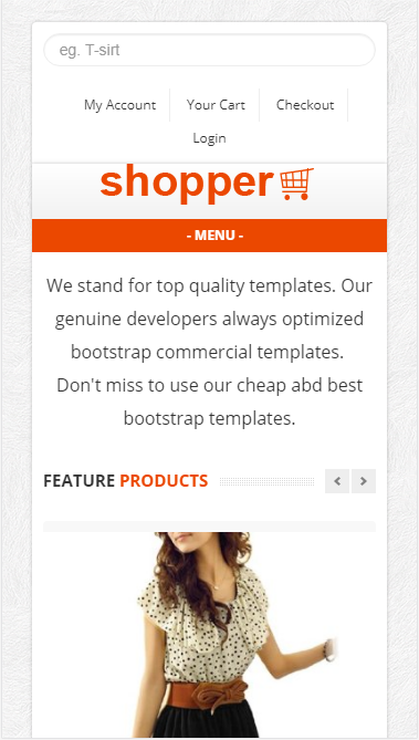 shopper服饰购物商城自适应响应式网站模板素材免费下载