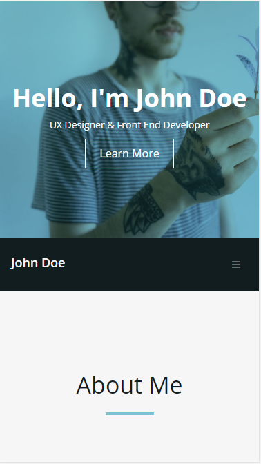 John Doe设计师个人专题自适应响应式网站模板素材免费下载