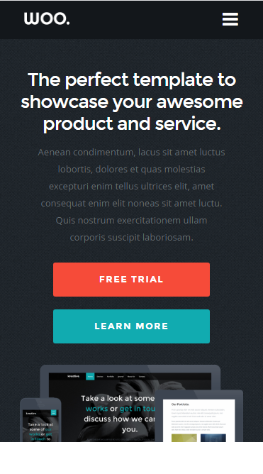 woo企业门户类自适应响应式网站模板素材免费下载