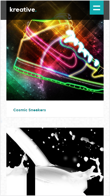 kreative摄影艺术类自适应响应式网站模板素材免费下载