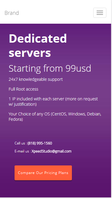 hosting紫色主题技术门户类自适应响应式网站模板素材免费下载