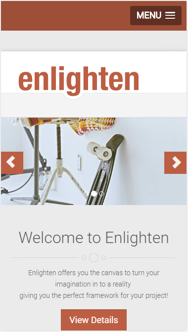 enlighten博客日志新闻类自适应响应式网站模板素材免费下载
