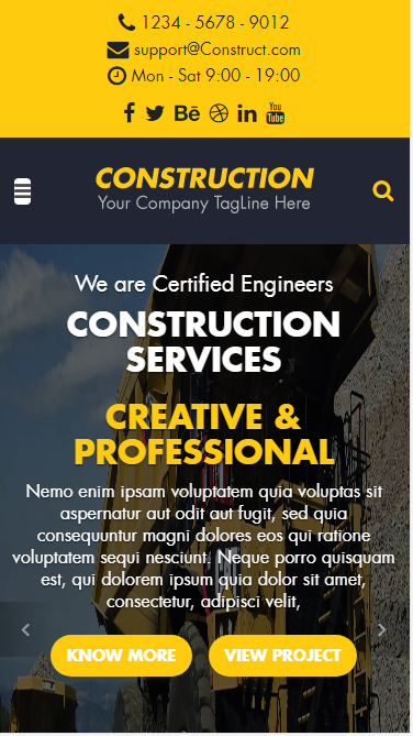 construction建筑公司企业类自适应响应式网站模板素材免费下载
