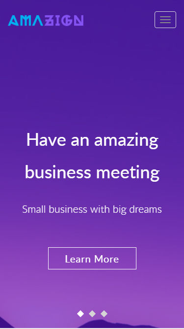 amazing梦幻紫色企业类自适应响应式网站模板素材免费下载