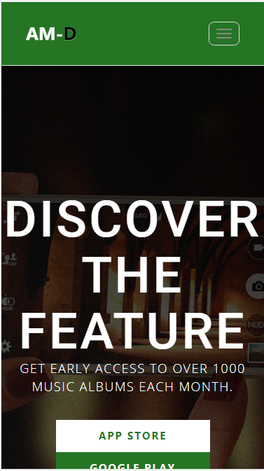 AM-D绿色门户类自适应响应式网站模板素材免费下载