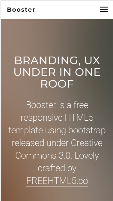 booster棕色企业类适用自适应响应式网站模板素材免费下载