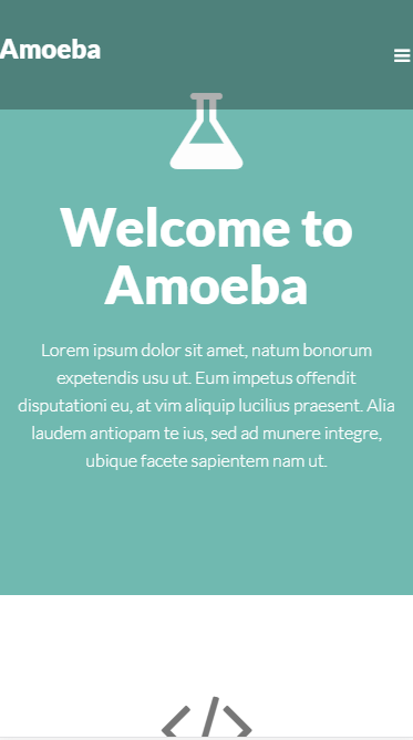 amoeba企业适用自适应响应式网站模板素材免费下载