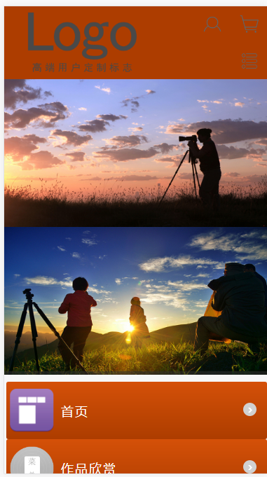 摄影公司外包自适应响应式网站模板素材免费下载