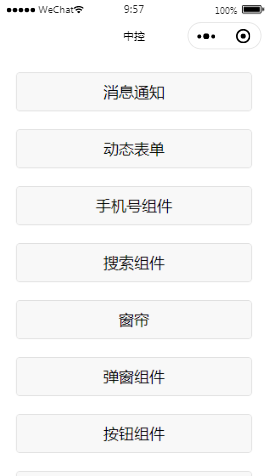 中控组件首页样式布局小程序模板源码免费下载