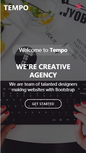 小清新粉色html5 Bootstrap自适应响应式企业网站模板免费下载