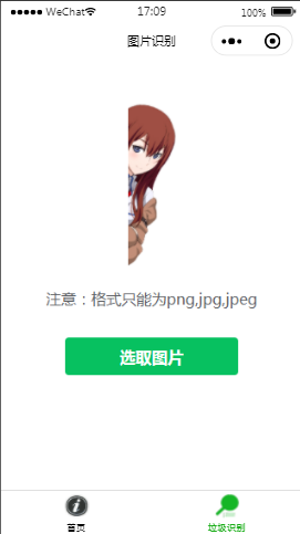 垃圾识别器识别图片内容页样式布局小程序模板源码免费下载