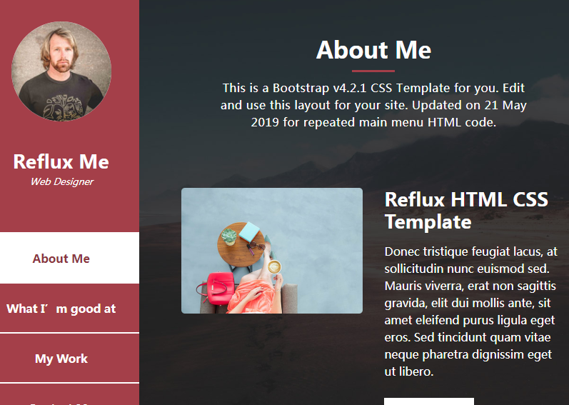 逆流个人博客日志首页html5自适应响应式企业网站模板免费下载
