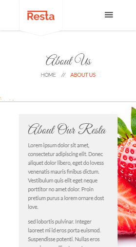 Resta餐厅美食关于我们html5自适应响应式企业网站模板免费下载