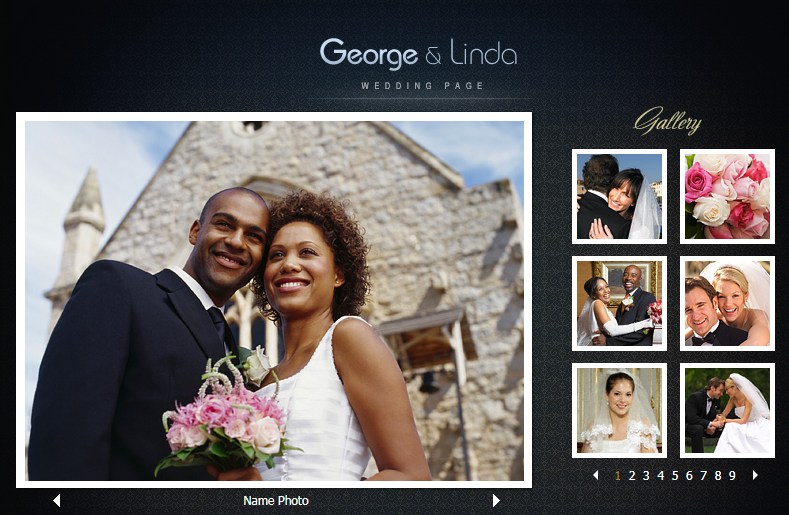 结婚网站模板结婚照页html5自适应响应式企业网站模板免费下载