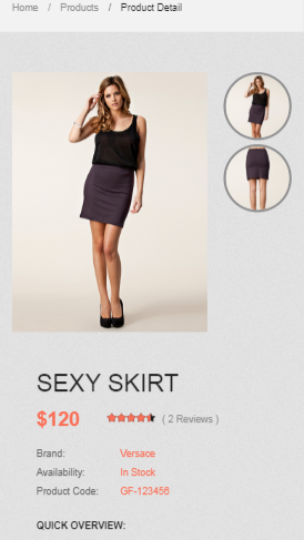 gfashion商城产品内容页html5自适应响应式企业网站模板免费下载