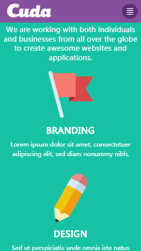 隐藏软件详情内容页html5自适应响应式企业网站模板免费下载