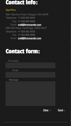 农牧业联系页html5自适应响应式企业网站模板免费下载