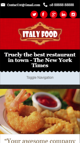 美食网站首页html5自适应响应式企业网站模板免费下载