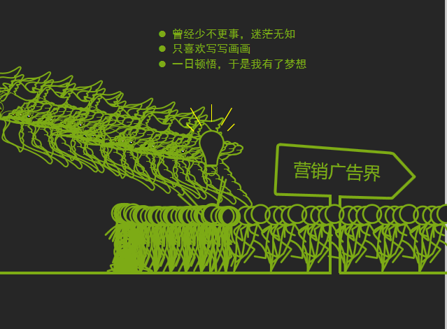 炫酷动画黑色动态简历搞笑封面单页模板免费下载