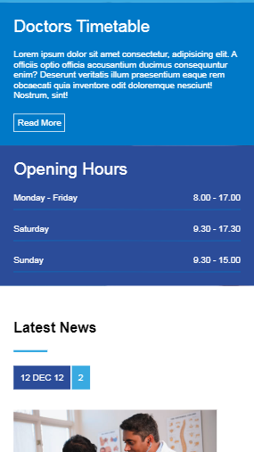 医疗中心介绍内容页html5自适应响应式企业网站模板免费下载