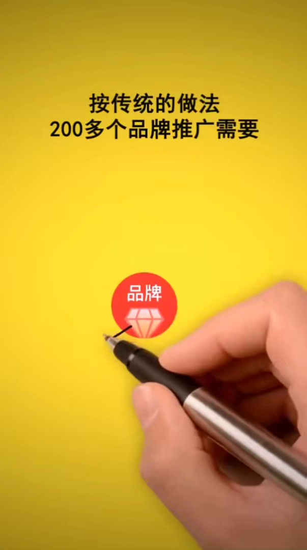 以大化小模式手写动画商业营销竖屏无水印短视频素材免费下载