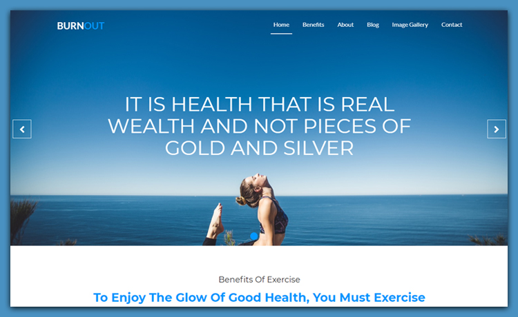 一个健康相关的免费 bootstrap 4 Spa水疗理疗养身美容健身瑜伽锻炼自适应HTML5网站模板免费下载