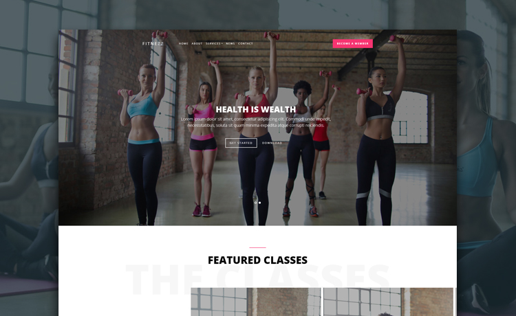 一个充满魅力力量免费bootstrap5私人教练健身瑜伽俱乐部网站模板自适应HTML5网站模板免费下载