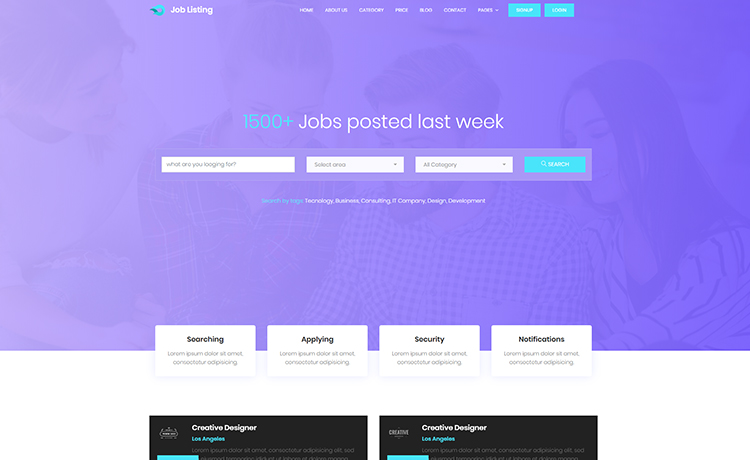 外观干净而诱人免费Bootstrap 4 数字化企业网站模板自适应HTML5网站模板免费下载