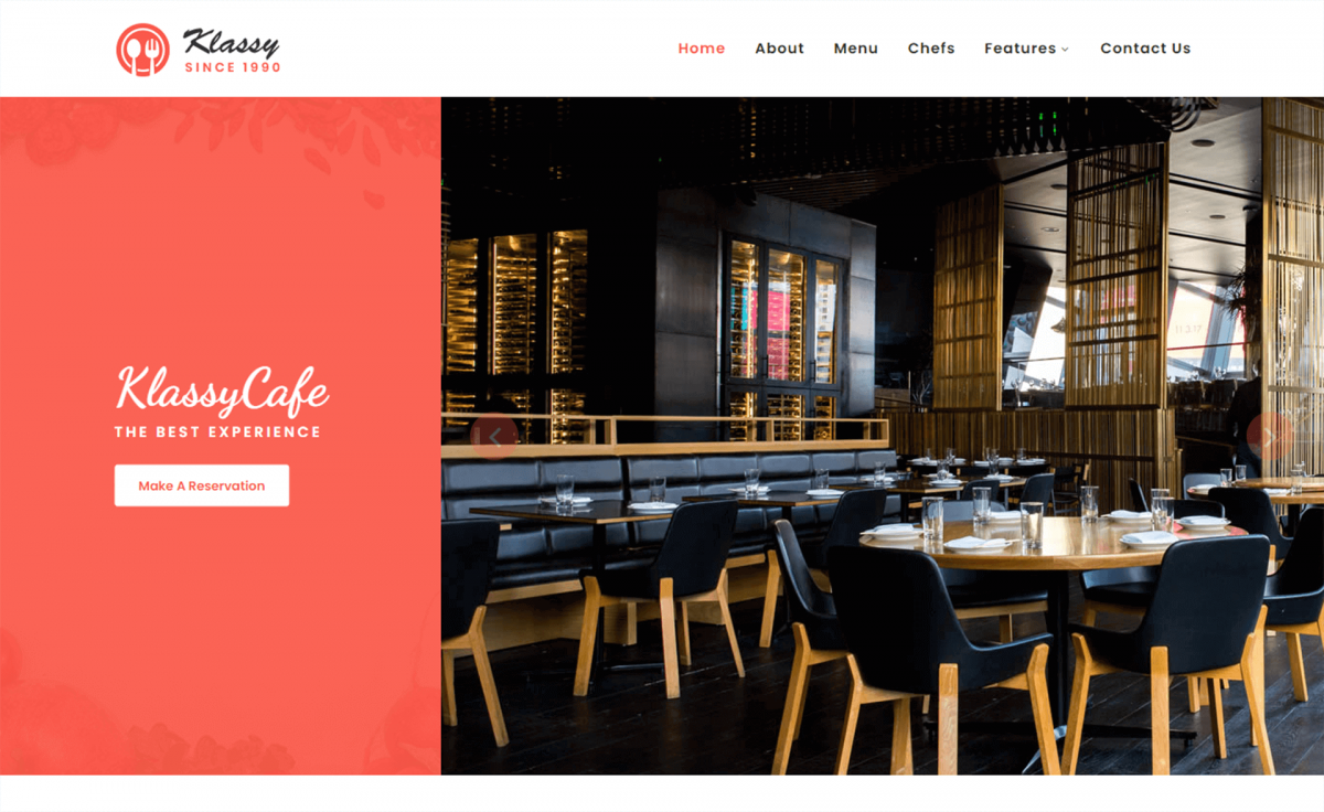 免费舒缓的响应式 Bootstrap 4餐厅美食餐饮食品网站模板自适应HTML5网站模板免费下载