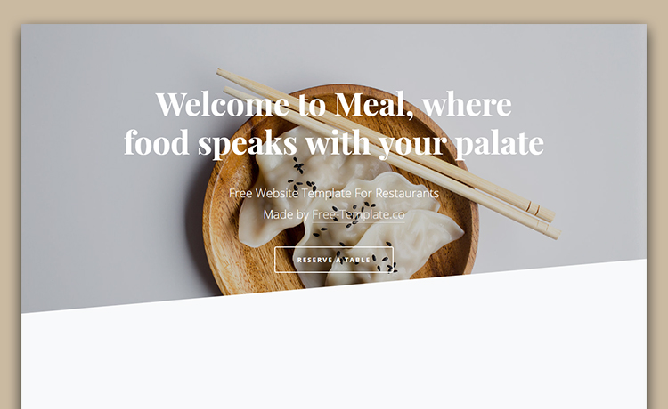 膳食免费 bootstrap5 响应式咖啡馆食品餐厅美食模板自适应HTML5网站模板免费下载