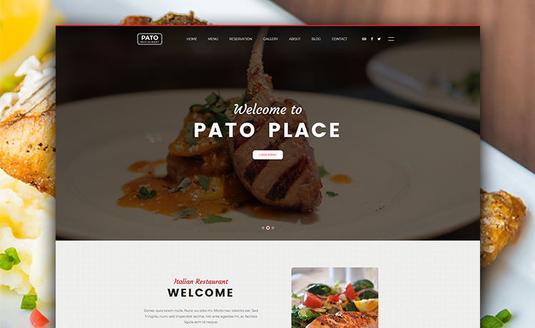 一个惊人的免费Bootstrap 4餐厅餐馆咖啡馆视频食品商业网站模板自适应HTML5网站模板免费下载