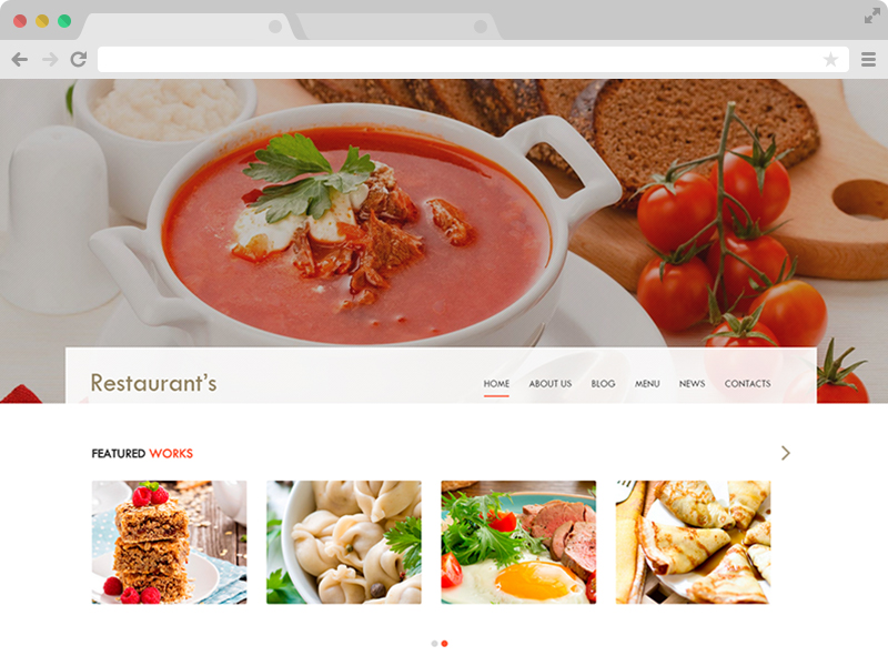 全屏大图免费Bootstrap5 烹饪餐厅厨师美食食品网站模板自适应HTML5网站模板免费下载