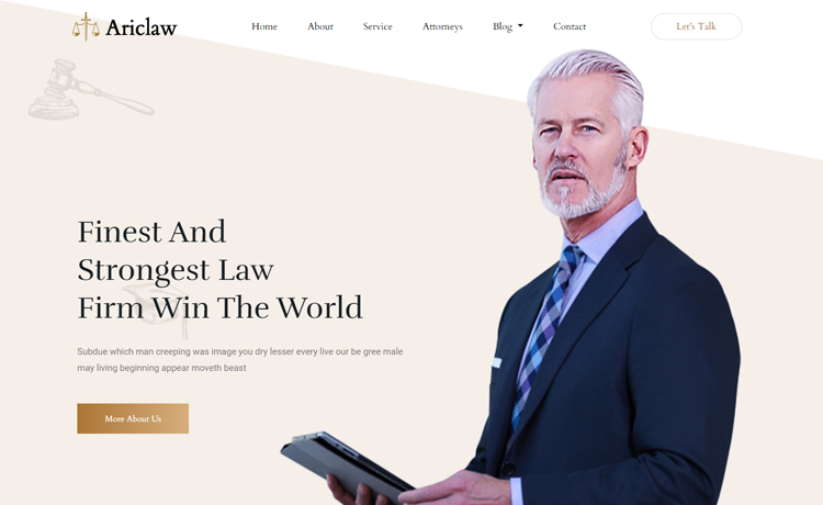 技术娴熟免费Bootstrap 4 律师事务所法律顾问企业网站模板自适应HTML5网站模板免费下载