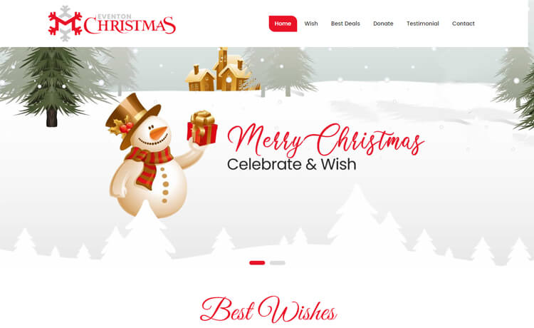 圣诞节活动设计免费 Bootstrap 4 多用途节日网站模板自适应HTML5网站模板免费下载