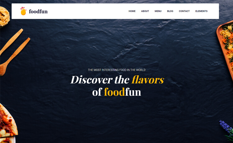 有趣的火花设计免费 Bootstrap 4 餐厅酒吧外卖餐馆餐饮食品厨师美食网站模板自适应HTML5网站模板免费下载