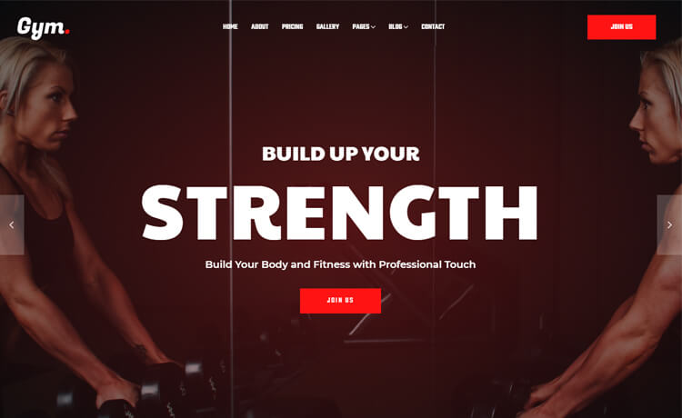 一个充分响应的免费 Bootstrap 4 私人教练健身俱乐部体育运动锻炼网站模板自适应HTML5网站模板免费下载