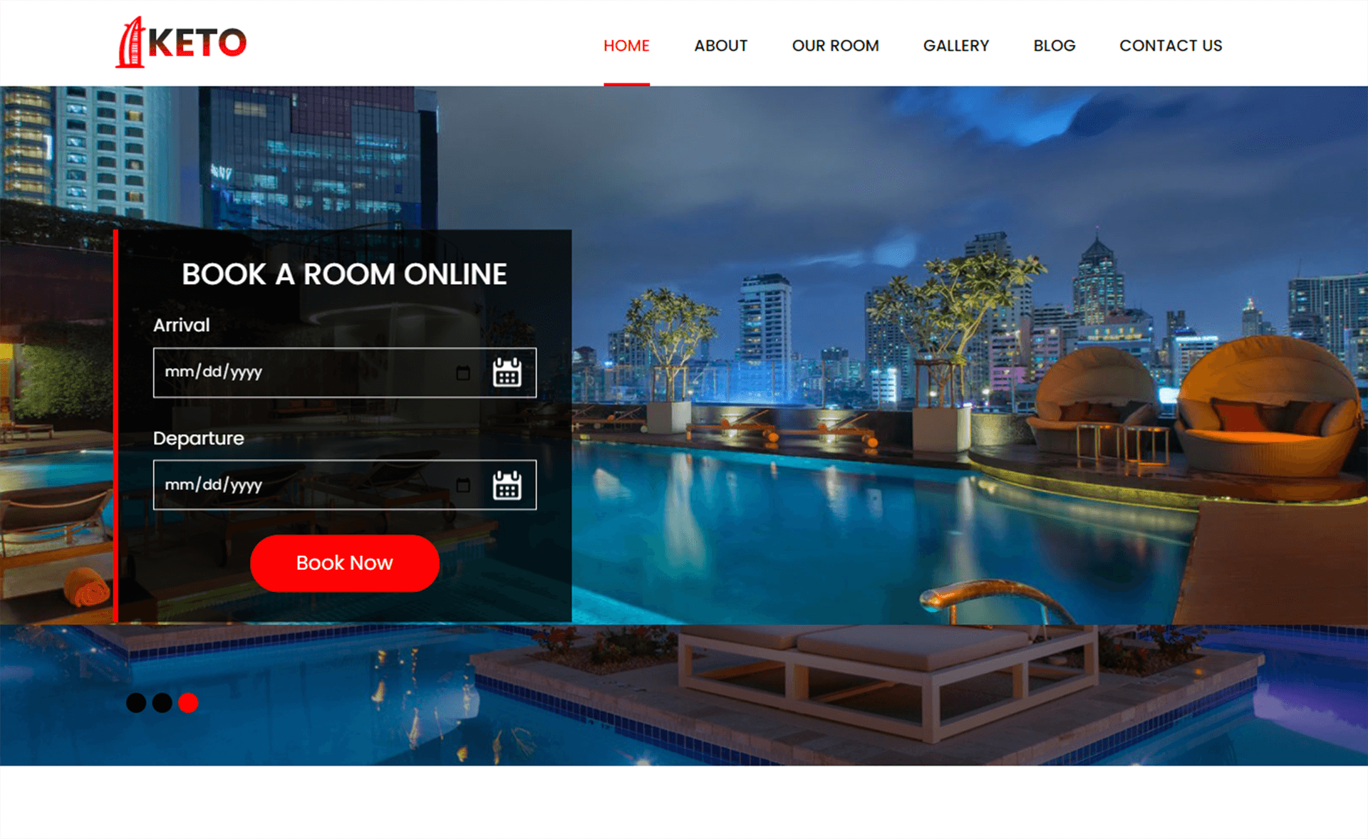 免费Bootstrap 4 令人惊叹的旅行预订酒店度假村企业网站模板响应式css3自适应HTML5网站模板免费下载