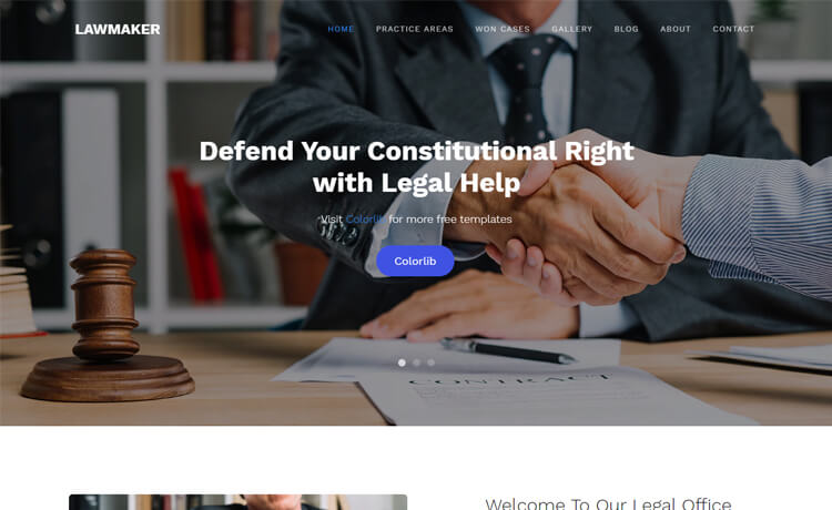 一个高质量免费Bootstrap 4 律师事务所法律顾问网站模板自适应HTML5网站模板免费下载