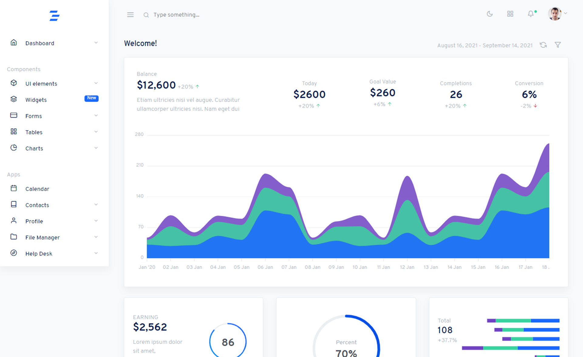 免费一流功能Bootstrap 4 SaaS管理系统后台管理网站模板响应式css3自适应HTML5网站模板免费下载