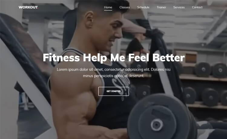 一个专业的免费单页 Bootstrap 4 健身运动体育锻炼俱乐部健康网站模板自适应HTML5网站模板免费下载