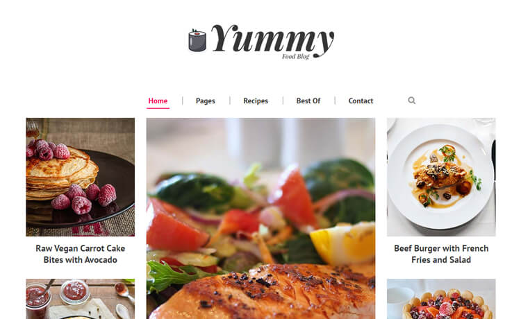 许多时髦的功能免费 Bootstrap 4 美食食谱烹饪杂志美食博客博主网站模板自适应HTML5网站模板免费下载